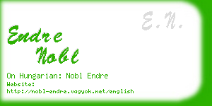 endre nobl business card